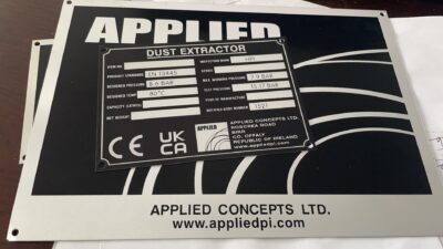 Anodized aluminum logo  labels manufacturer
