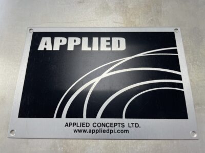 Custom Anodized aluminum logo labels