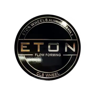 Custom aluminum metal sticker label with adhesive backing for industrial use