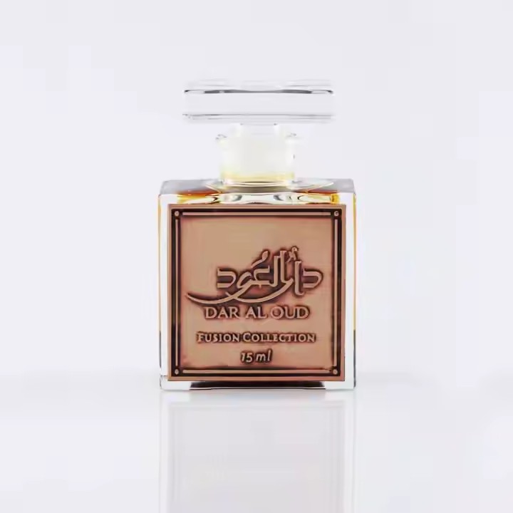 Custom waterproof metal label for perfume bottle branding