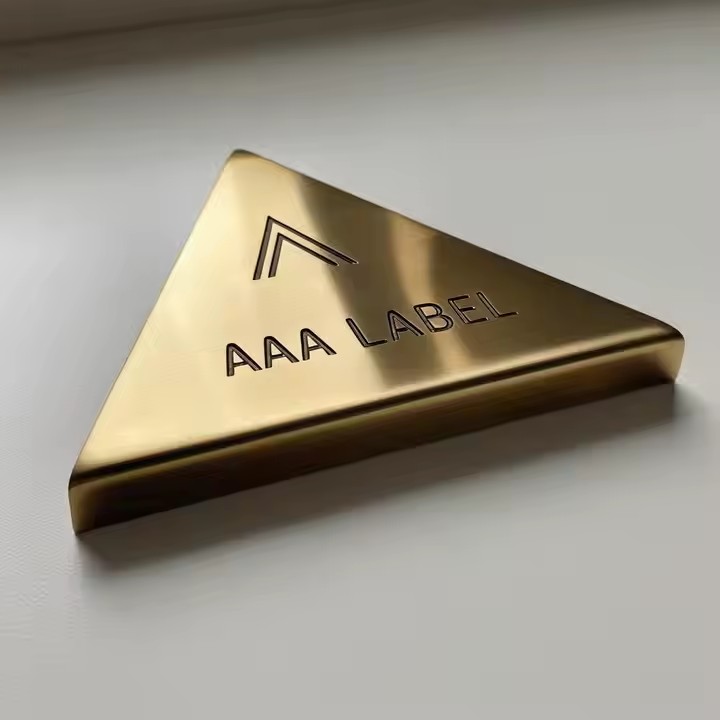 Stainless steel label customized for machinery identification