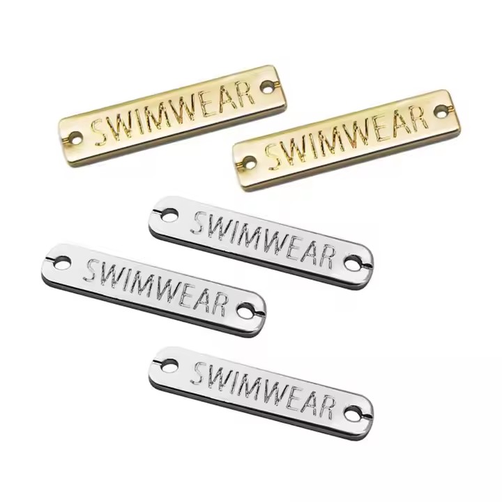 Custom Engraved Metal Logo Label for Clothing