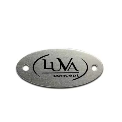 Factory direct custom stainless steel logo label for branding