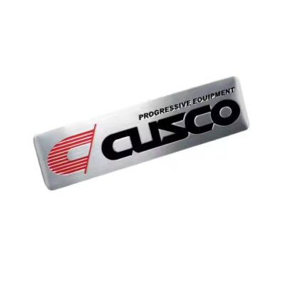 Embossed screen printed aluminum label with permanent adhesive for industrial use