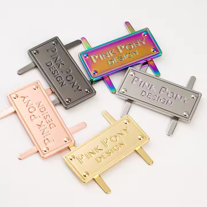 Rainbow Die-Cast Metal Tag for Designer Handbags