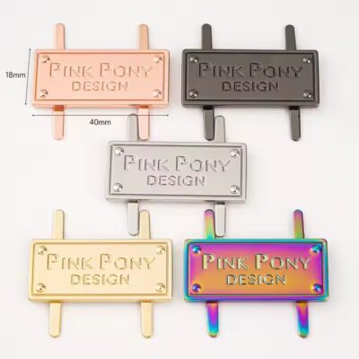 Rainbow Die-Cast Metal Tag for Designer Handbags

