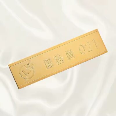 Personalized custom brass tag for handmade crafts