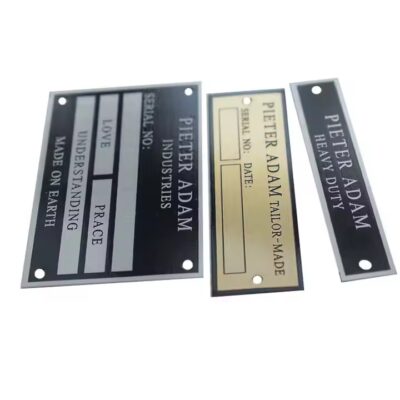 Durable hot-selling industrial metal tag for machinery labeling