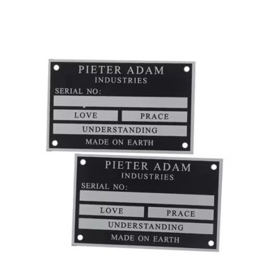 Durable hot-selling industrial metal tag for machinery labeling
