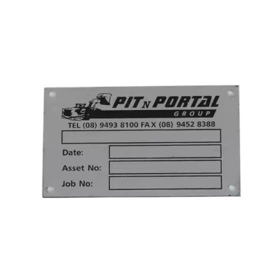 High-quality custom metal tag for industrial machinery labeling


