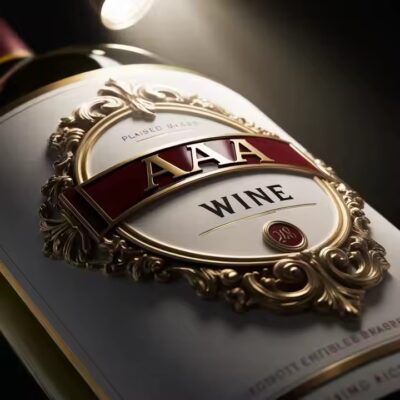 High-quality metal adhesive label for premium branding and packaging