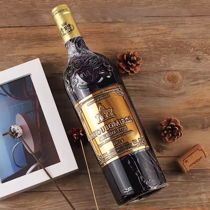Top-selling metal sticker label for champagne and wine bottles