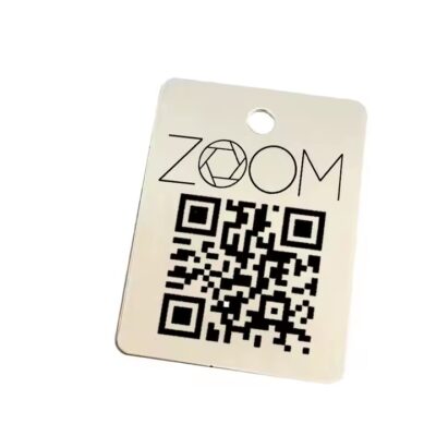 High-quality metal plant label with QR code for garden plant identification