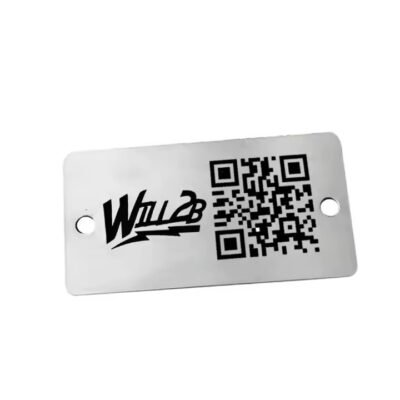 High-quality metal plant label with QR code for garden plant identification