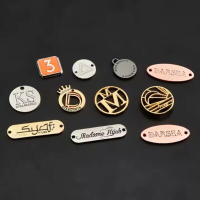 Custom Die-Cast Metal Logo Tag for Swimwear and Apparel