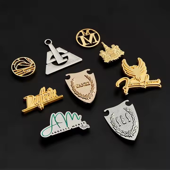 Custom Die-Cast Metal Logo Tag for Swimwear and Apparel