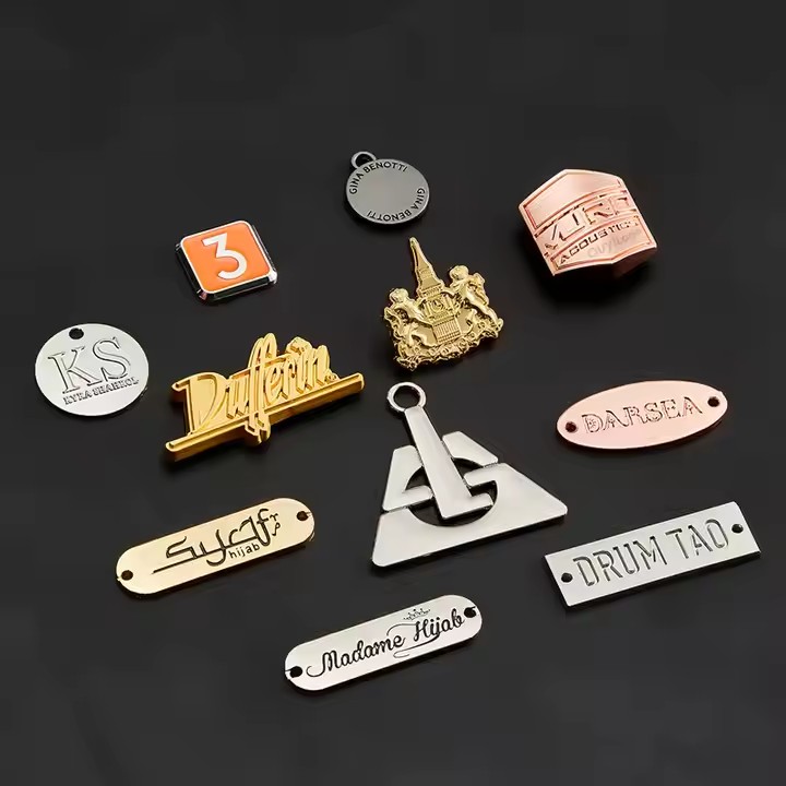 Custom Die-Cast Metal Logo Tag for Swimwear and Apparel