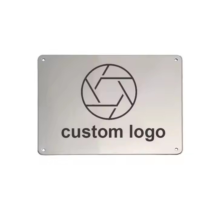 Custom-sized stainless steel ID tag with engraved information