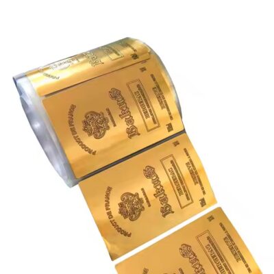 Custom Metal Self-Adhesive Aluminum Label with Strong Bonding