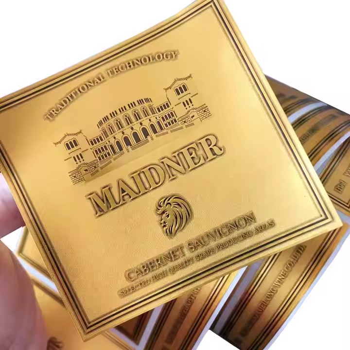 Custom Metal Self-Adhesive Aluminum Label with Strong Bonding