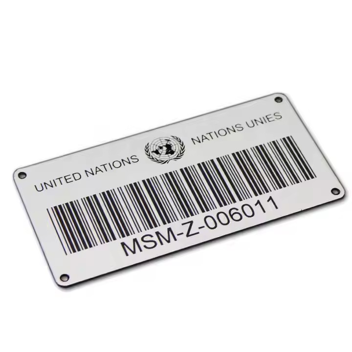 Waterproof Laser Engraved Metal Plant Barcode Tag