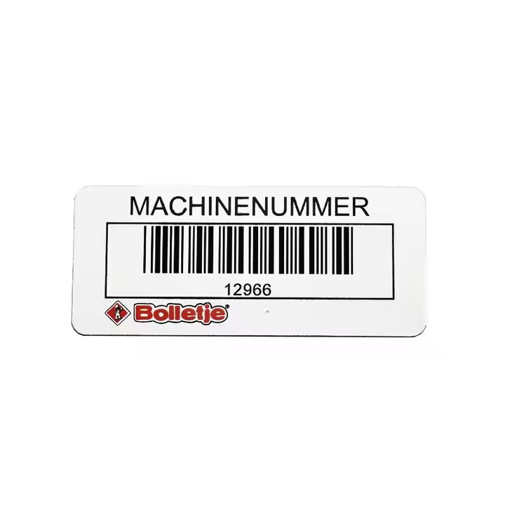 Custom aluminum asset tracking metal barcode tag