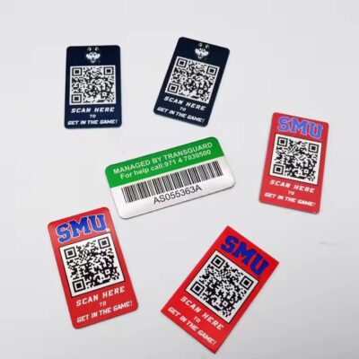 Custom printed metal prototype barcode label