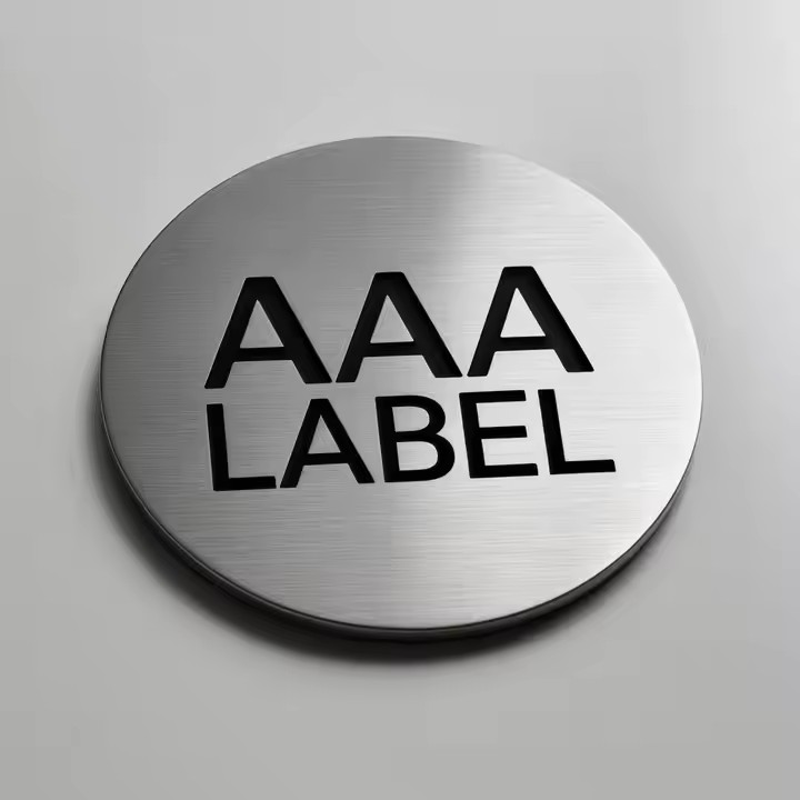Custom stainless steel tag for equipment and machine identification