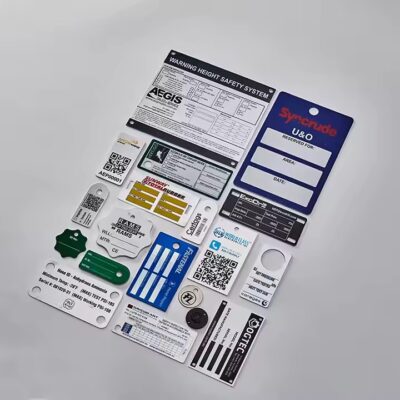 High-quality custom industrial metal label for machinery and equipment