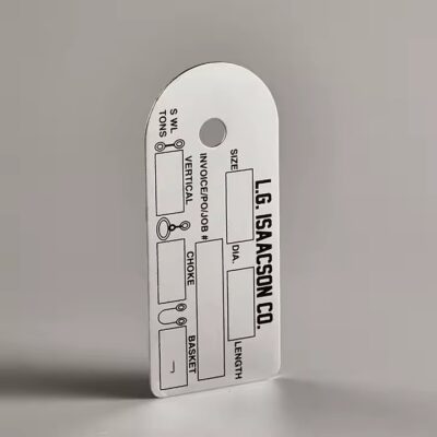 High-quality custom industrial metal label for machinery and equipment