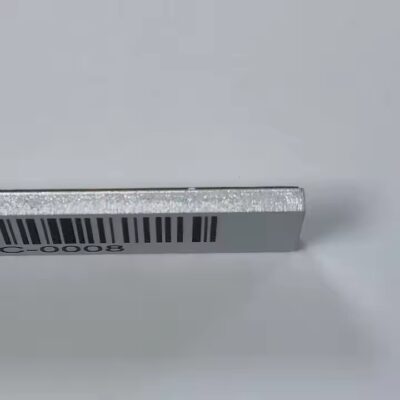 Custom QR code adhesive metal barcode label