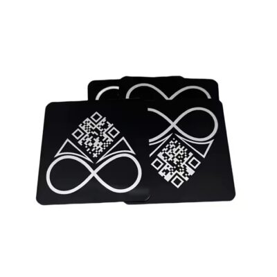Custom QR code metal tag for industrial asset tracking