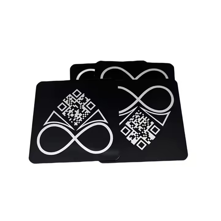Custom QR code metal tag for industrial asset tracking
