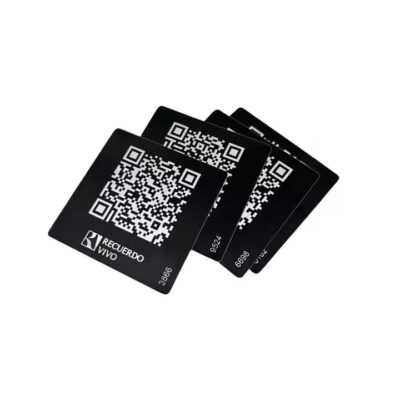 Custom QR code metal tag for industrial asset tracking
