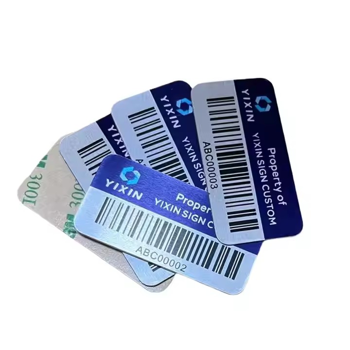 Industrial metal barcode label for equipment tracking