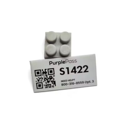 Custom printed serial number metal barcode label