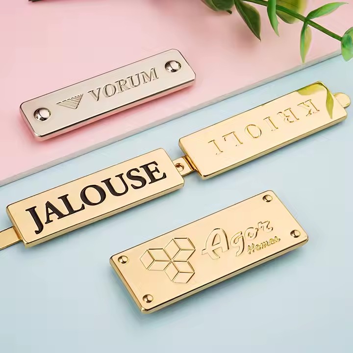 Custom Die-Cast Metal Label for Handbags