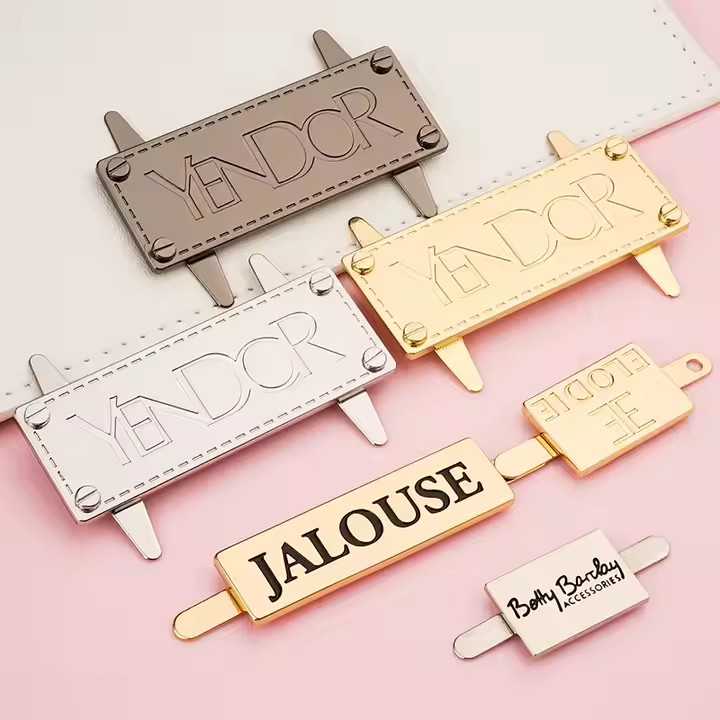 Custom Die-Cast Metal Label for Handbags