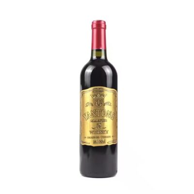 Luxury custom metal adhesive label for wine bottle
