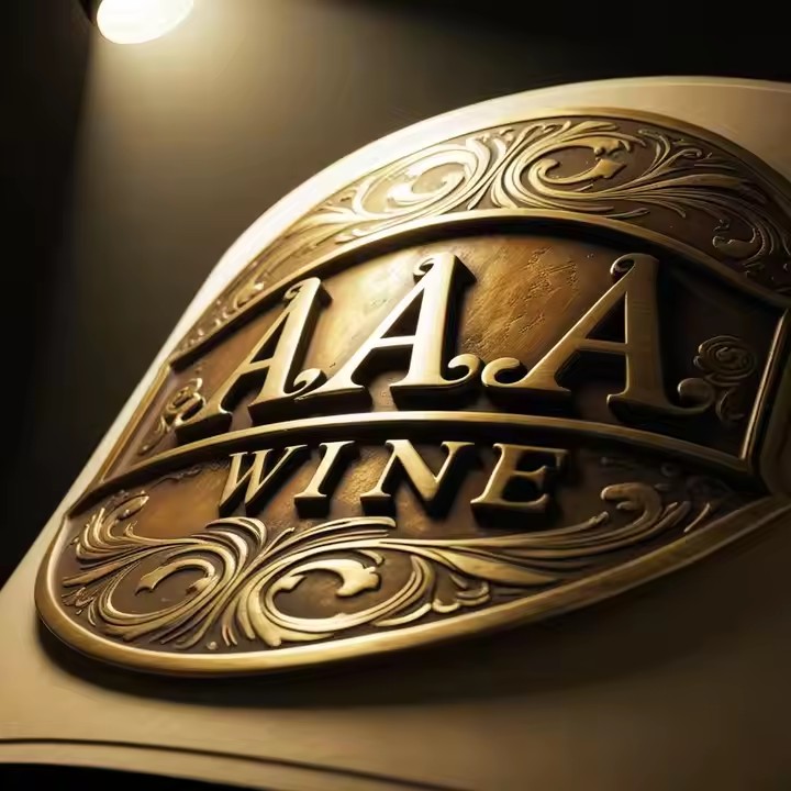 Custom metal adhesive label on a premium whiskey bottle