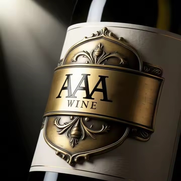 Custom metal adhesive label on a premium whiskey bottle