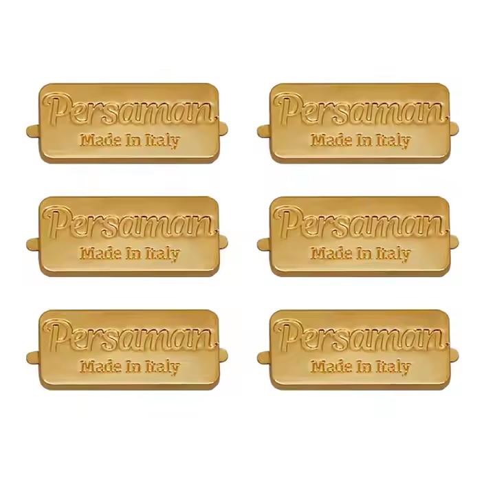 Custom private label embossed metal tag for branding