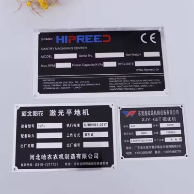 Durable Industrial Metal Tag for Equipment and Asset Identification
