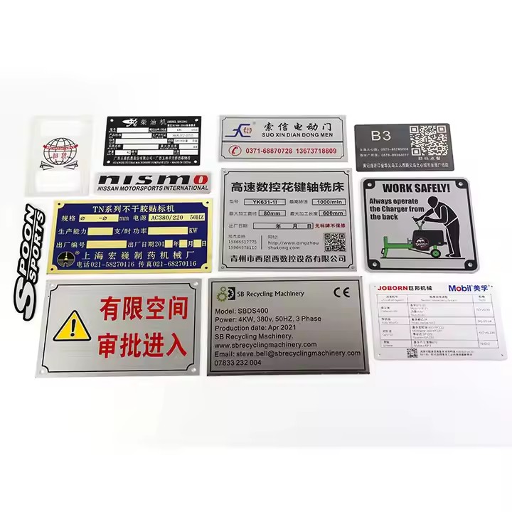 Durable Industrial Metal Tag for Equipment and Asset Identification