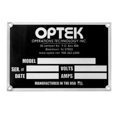 Durable Industrial Metal Tag for Equipment and Asset Identification