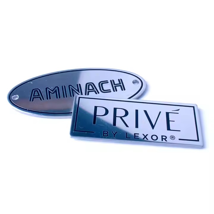 Top-selling custom stainless steel metal tag with brushed finish