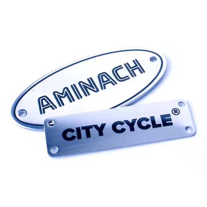 Top-selling custom stainless steel metal tag with brushed finish