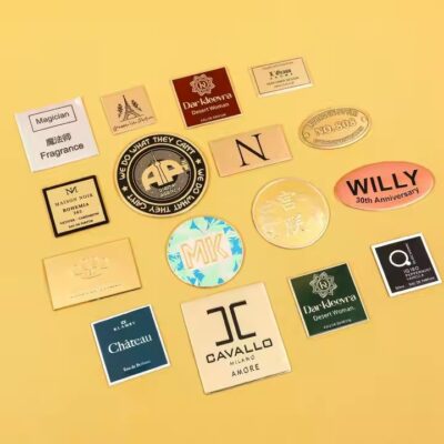Custom Sculpted Aluminum Logo Label for Product Branding

