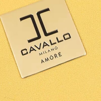 Custom Sculpted Aluminum Logo Label for Product Branding

