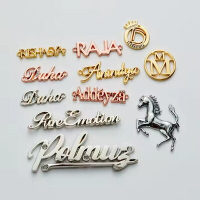 Custom Die-Cast Metal Labels for Clothing and Fashion Brands